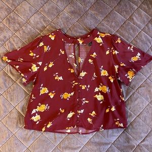 Forever 21 Floral Crop Top